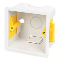 metal back box for light switch|screwfix single back box.